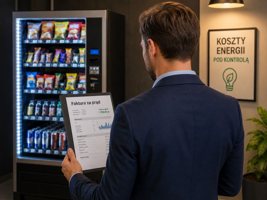 Ile energii zużywa automat vendingowy i od czego zależą koszty jego pracy? 